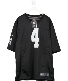 Black Nike Las Vegas Raiders Derek Carr Game Jersey UK XXL