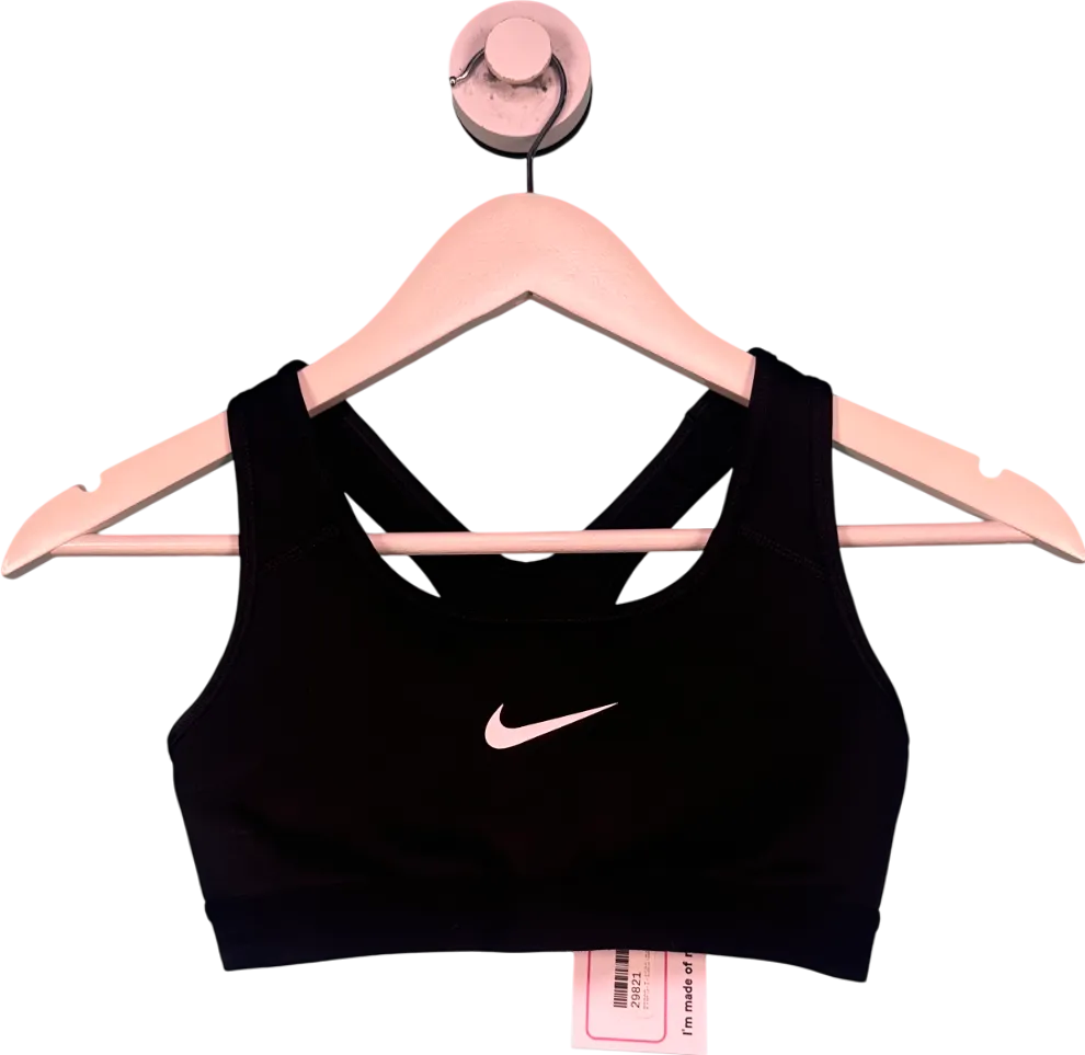 Black Nike Swoosh Light Support UK XS