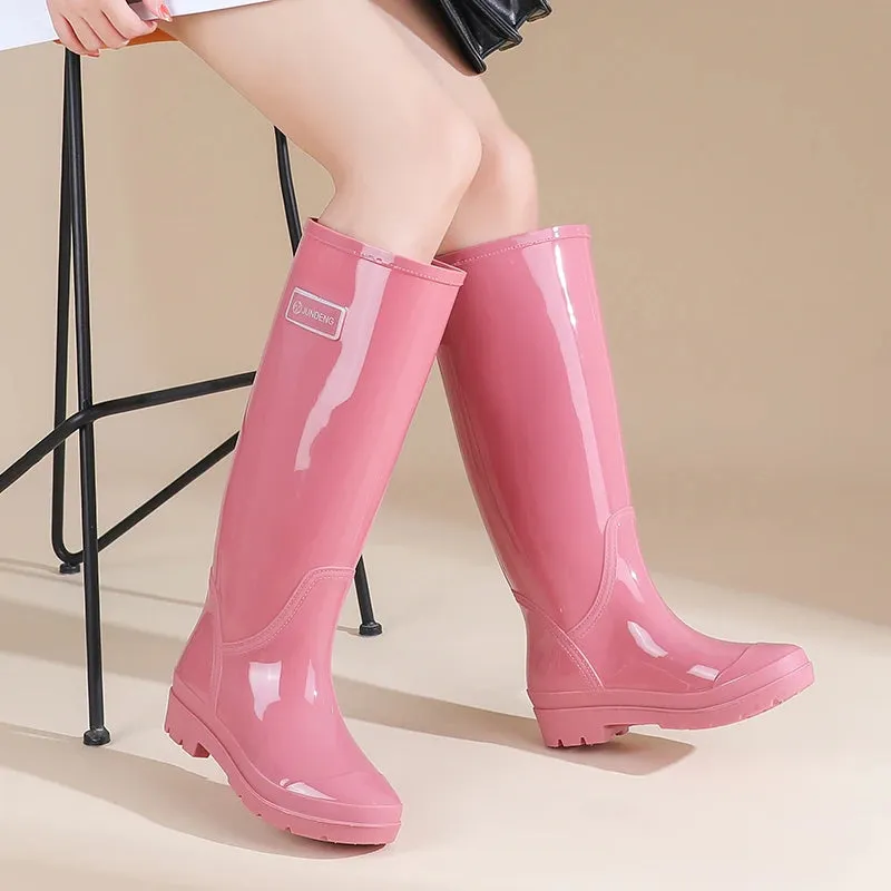 Bold Knee-High Rain Boots