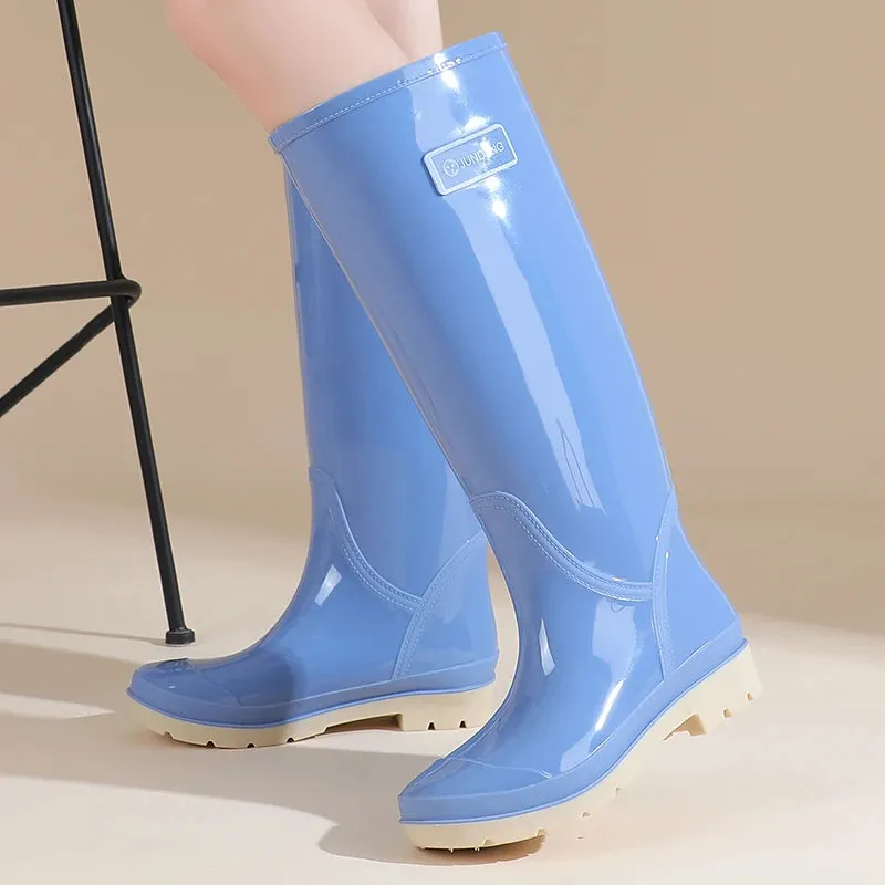 Bold Knee-High Rain Boots