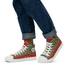 Brook Trout Men’s high top canvas shoes