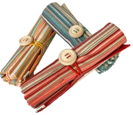 Canvas Pencil Cases "Striped"