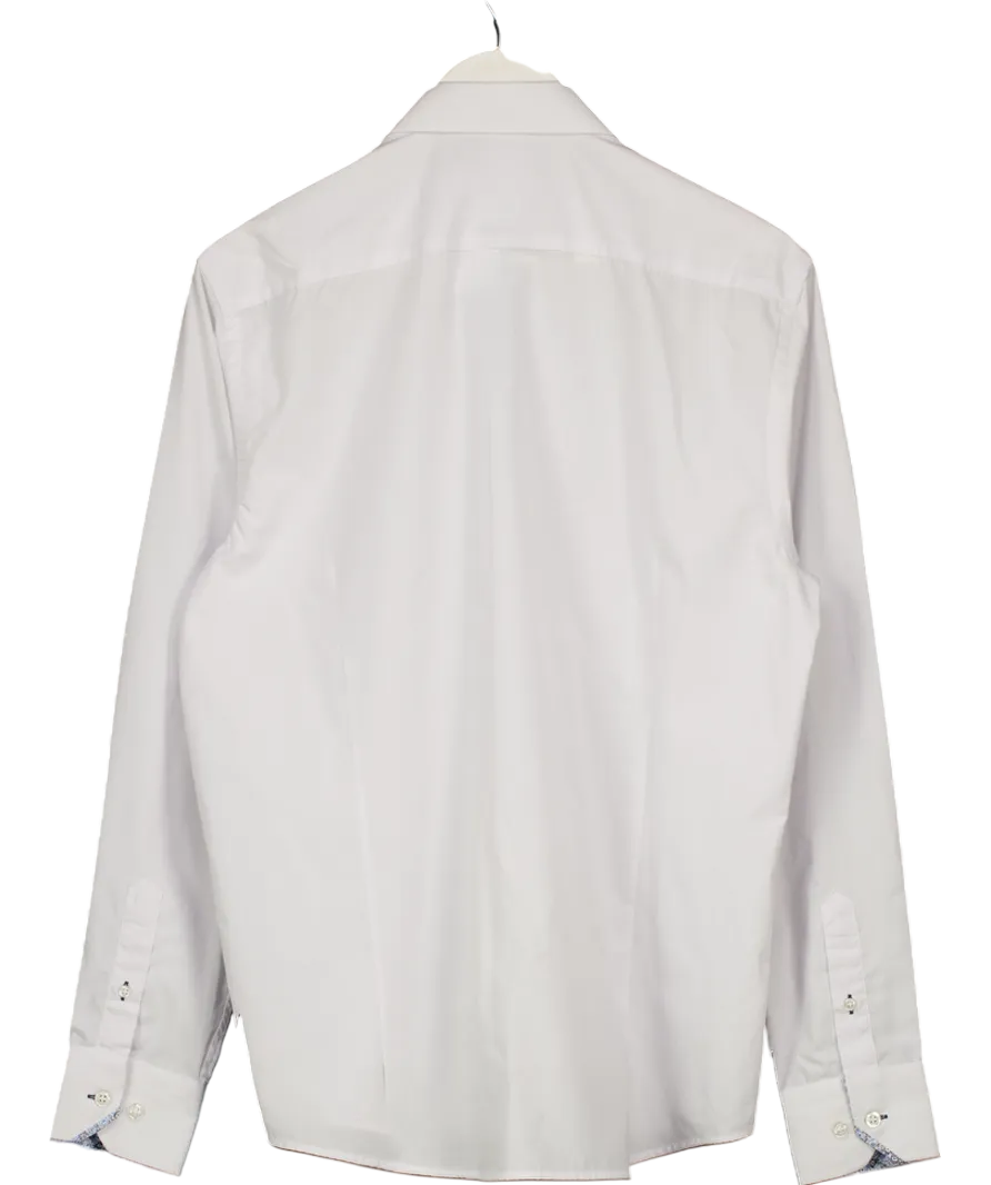 Marc Darcy White Penny Collar Shirt UK L