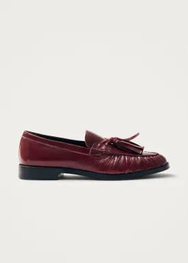 Marietta Onix Burgundy Leather Loafers