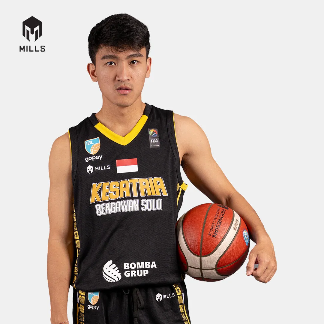 MILLS KBS ALTERNATIVE BASKETBALL JERSEY PLAYER ISSUE BLACK 26019KBS