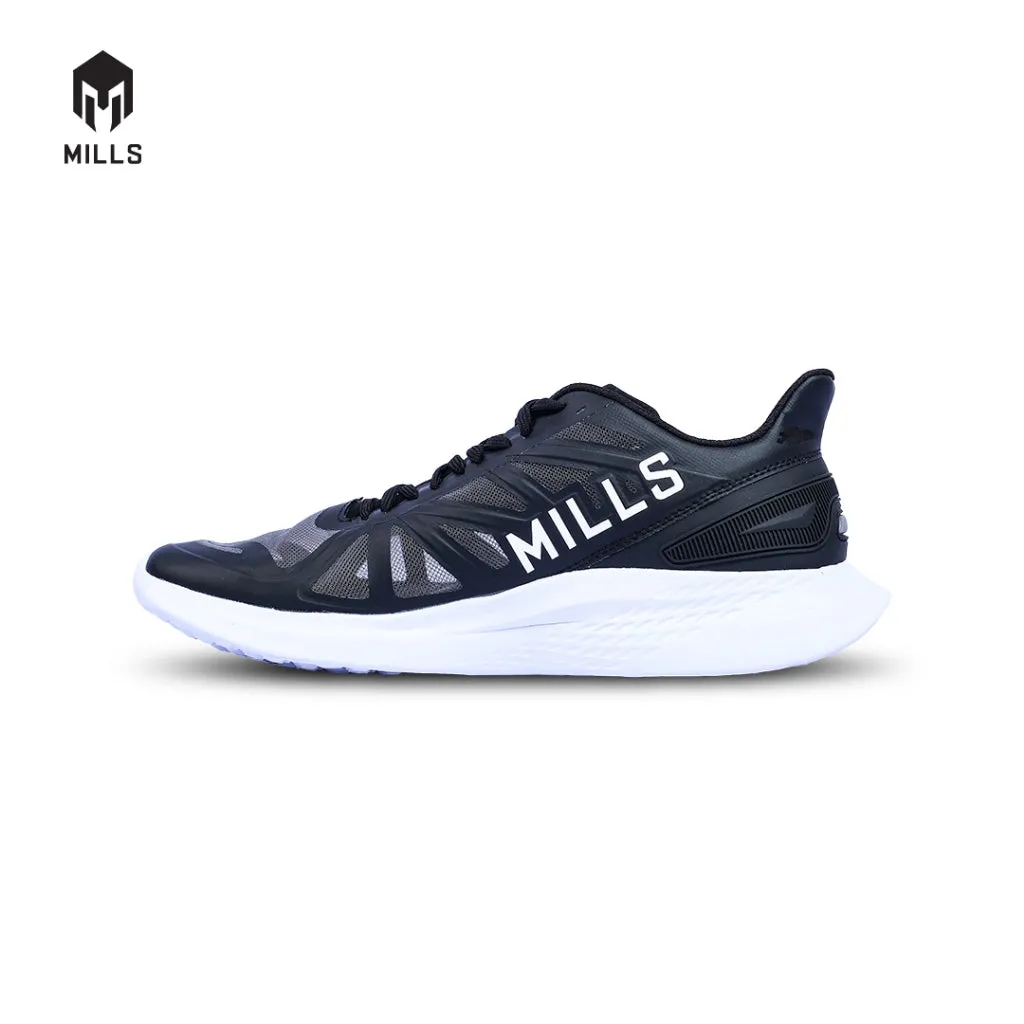 Mills Sepatu Lari Running Shoes Olahraga Treximo Saga Black/White 9100305