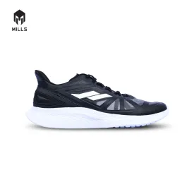 Mills Sepatu Lari Running Shoes Olahraga Treximo Saga Black/White 9100305