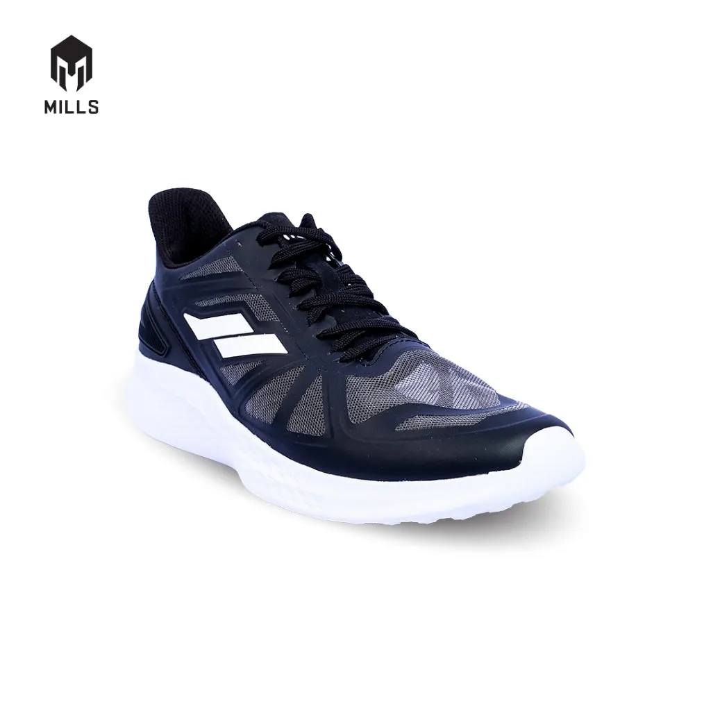 Mills Sepatu Lari Running Shoes Olahraga Treximo Saga Black/White 9100305