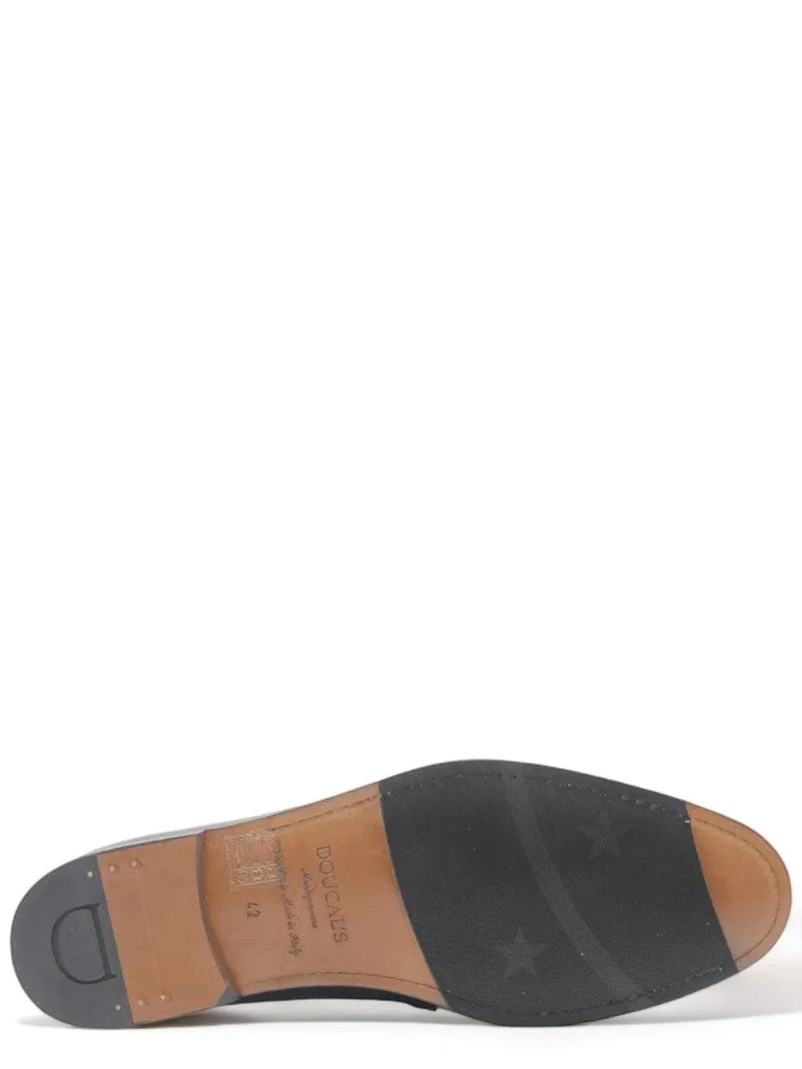 Mocassini con mascherina in pelle Blu