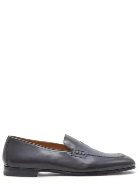 Mocassini con mascherina in pelle Blu