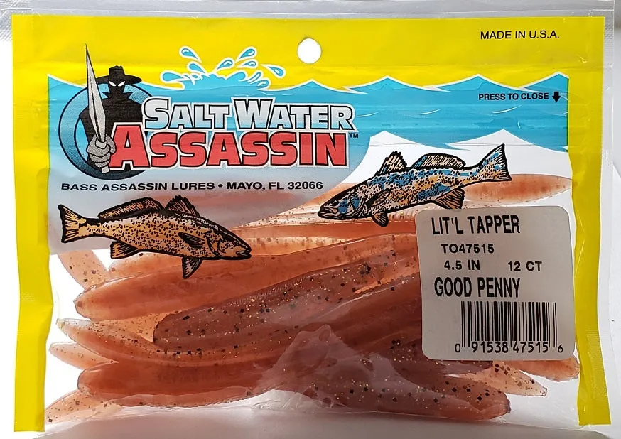 SaltWater Assassin Lit'l Tapper Good Penny 4-1/2" 12pk