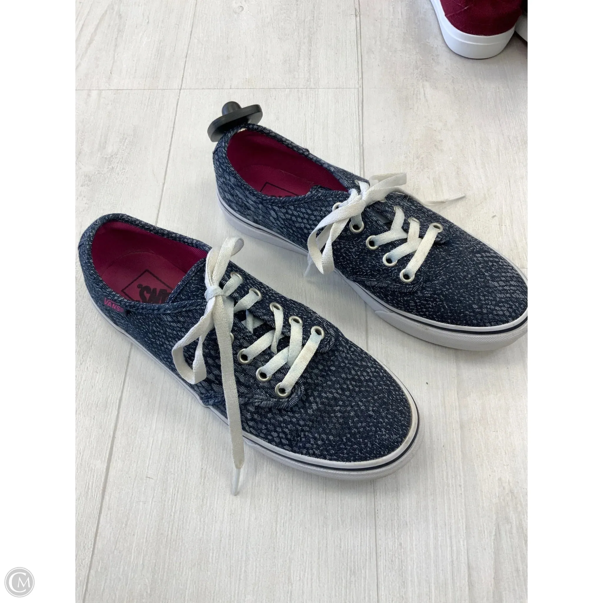 Shoes Sneakers By Vans In Blue, Size: 8