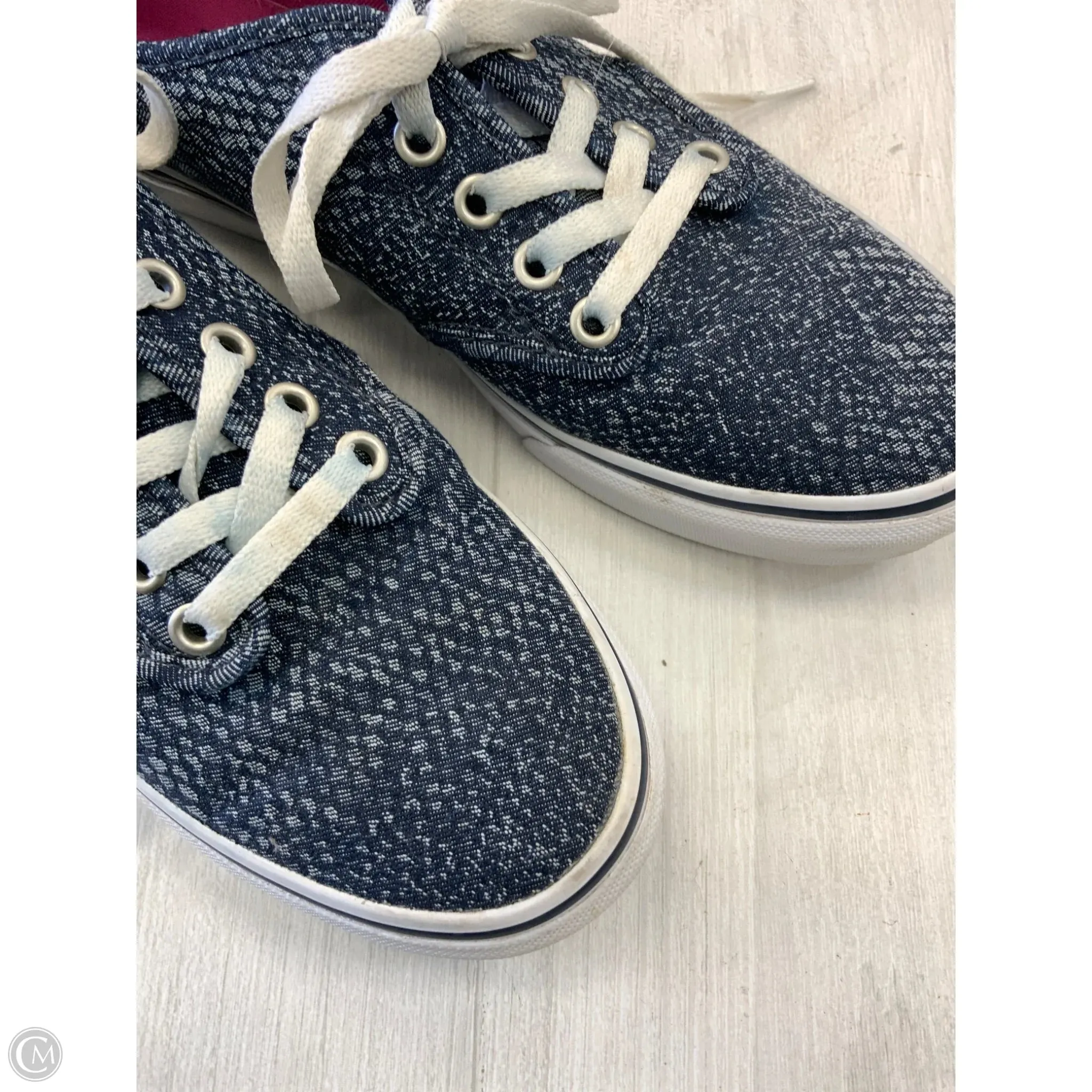 Shoes Sneakers By Vans In Blue, Size: 8