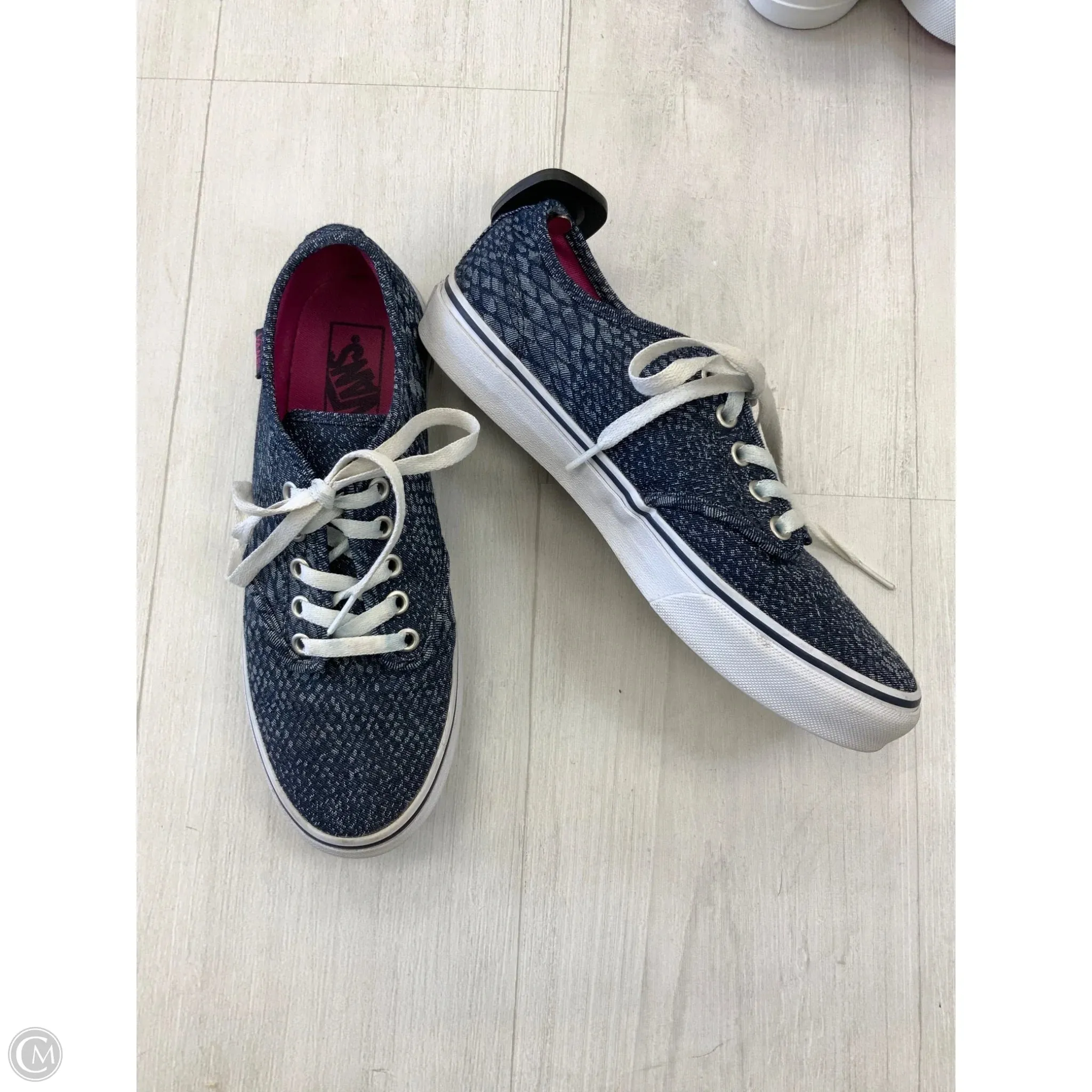 Shoes Sneakers By Vans In Blue, Size: 8