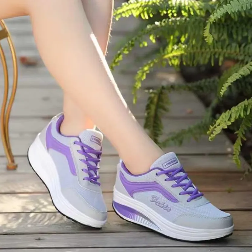 Vulkaniserade Walking Sneakers fr kvinnor